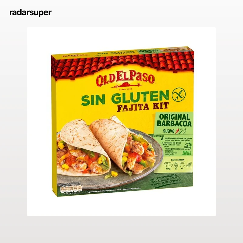 OLD EL PASO Fajitas kit, sin gluten 462 g.