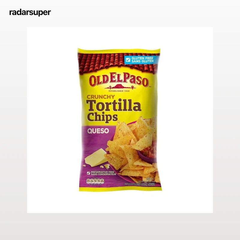 OLD EL PASO Nachos con sabor a queso 185 g.