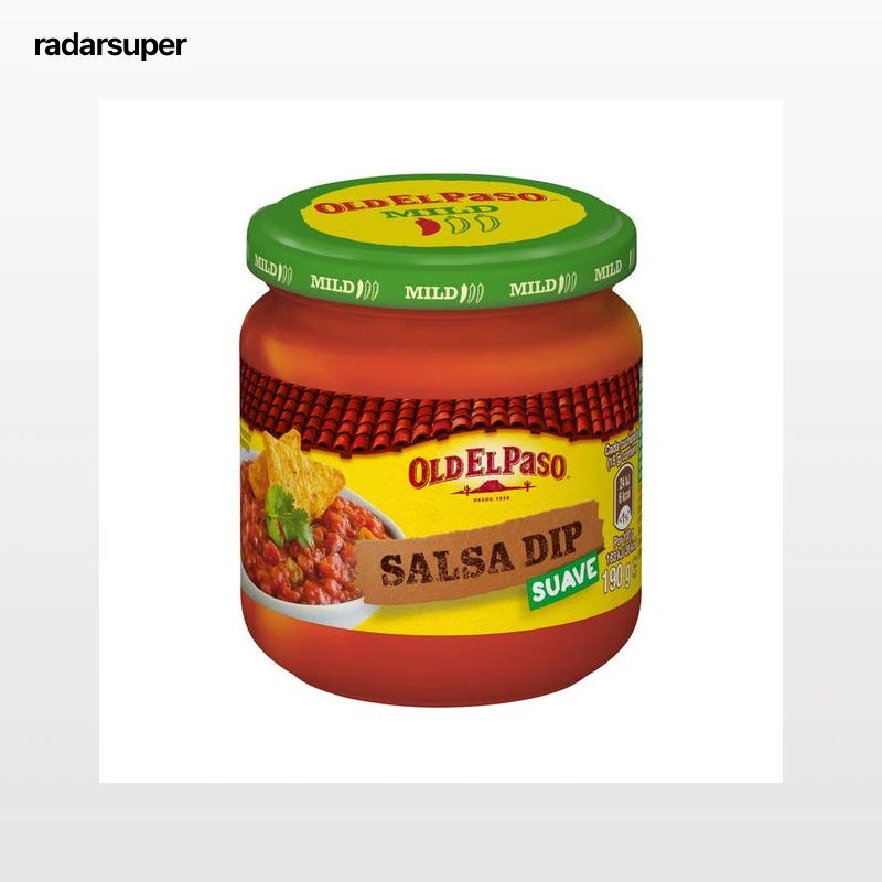 OLD EL PASO Salsa Dip (tomate, cebollas y pimiento) suave 190 g.