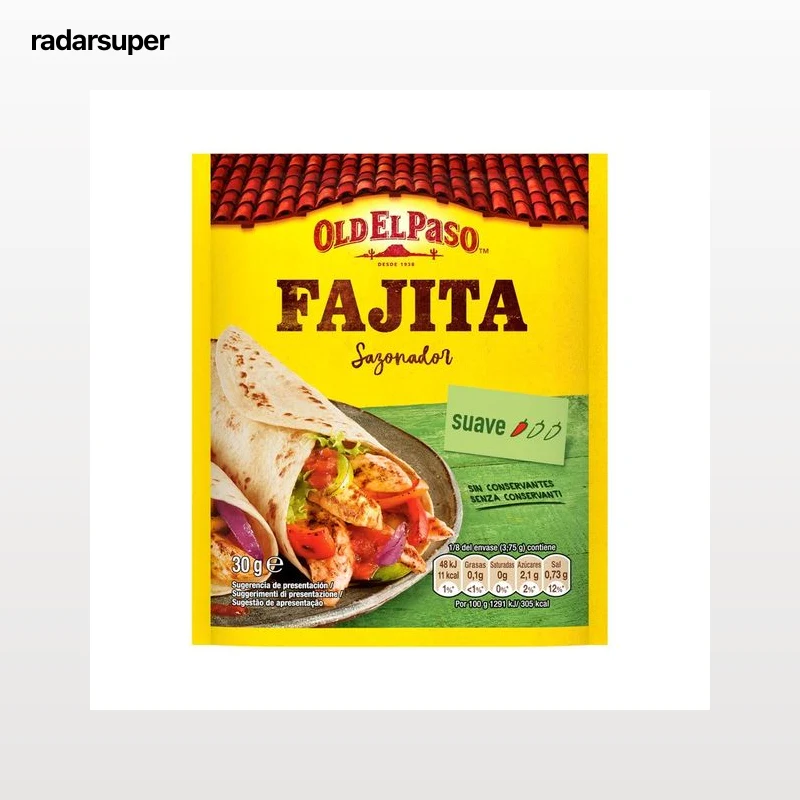 OLD EL PASO Sazonador para fajitas 35 g.