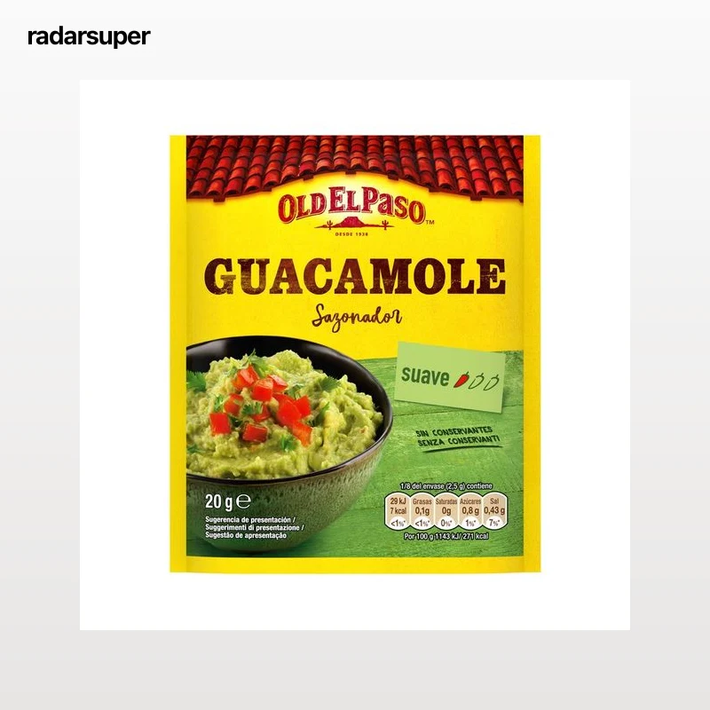 OLD EL PASO Sazonador para guacamole 20 g.