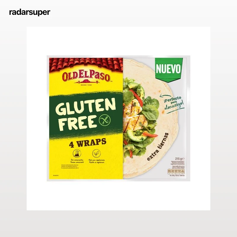 OLD EL PASO Tortillas wrap sin gluten 4 uds. 215 g
