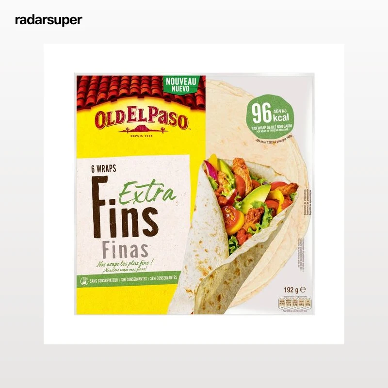 OLD EL PASO Tortitas extra finas, 6 uds 192 g.