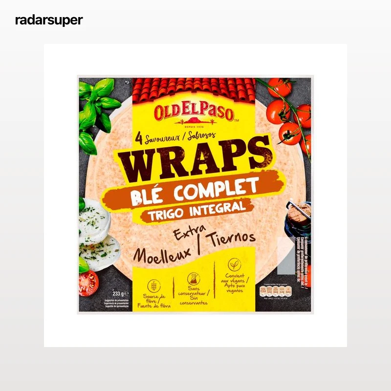 OLD EL PASO Tortitas wrap integral 230 g.
