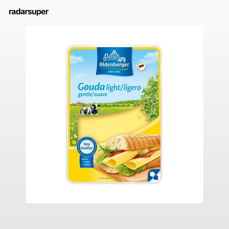 OLDENBURGUER Queso lonchas Gouda light OLDENBURGUER 200 g.