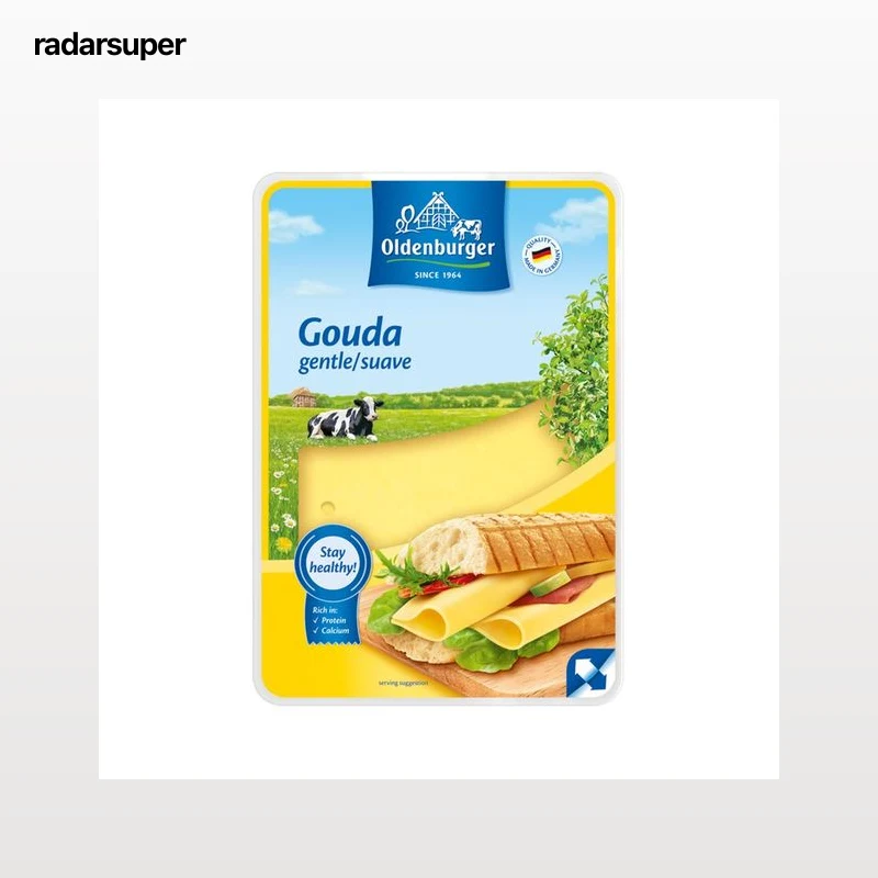 OLDENBURGUER Queso en lonchas Gouda OLDENBURGUER 200 g.