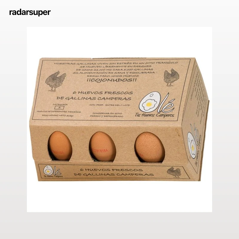 OLÉ Huevos de gallinas camperas clase M / L y cat. A   6 uds