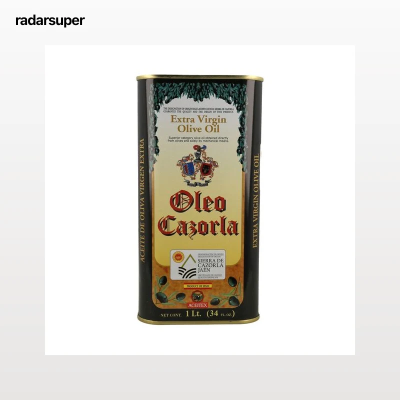 OLEO CAZORLA Aceite de oliva virgen extra D.O.P. Sierra de Cazorla lata de 1 l.