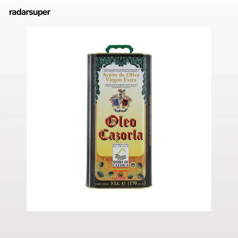 OLEO CAZORLA Aceite de oliva virgen extra D.O.P Sierra de Cazorla lata de 5 l.