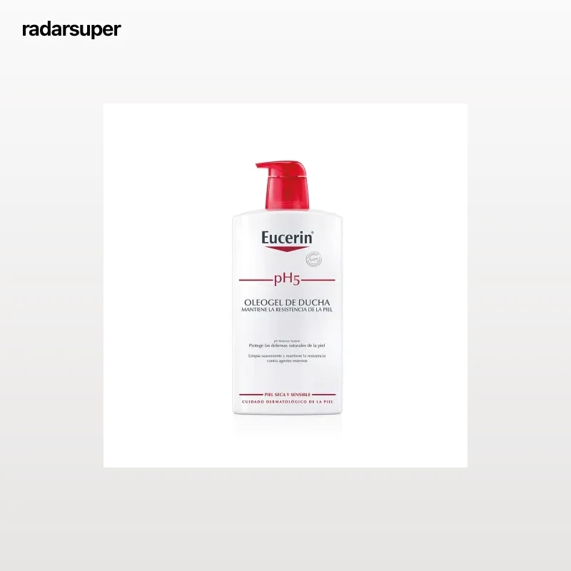 Oleogel de ducha pH5 para piel sensible y seca Eucerin 1000 ml.