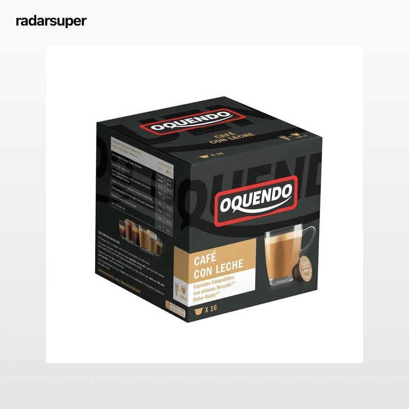 OQUENDO Café en cápsulas con leche 16 uds.