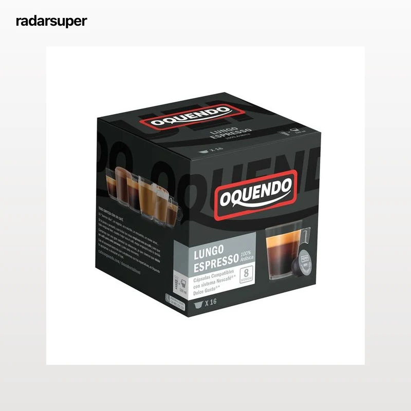 OQUENDO Café en cápsulas lungo espresso I8, 16 uds.