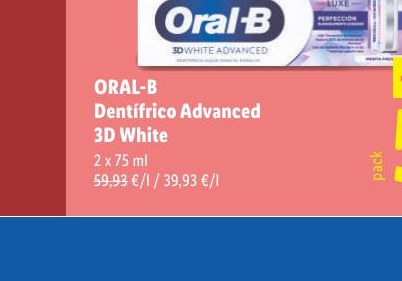 ORAL-B Dentífrico Advanced 3D White
