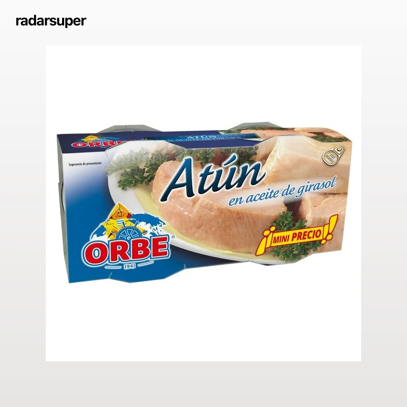 ORBE Atún en aceite 2 latas de 52 g