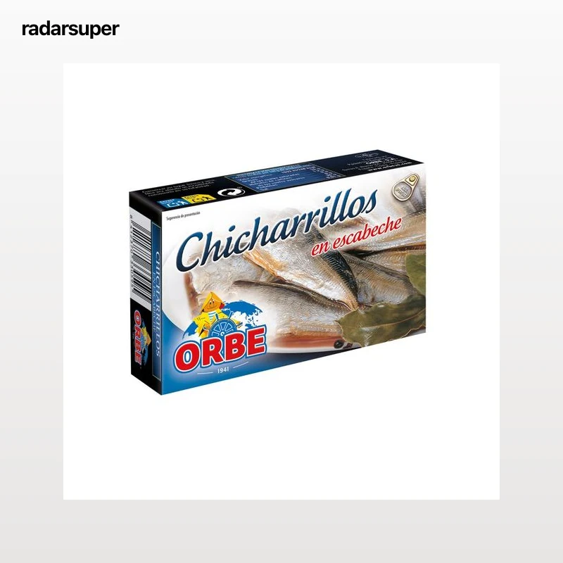 ORBE Chicharillos en escabeche lata de 87 g.