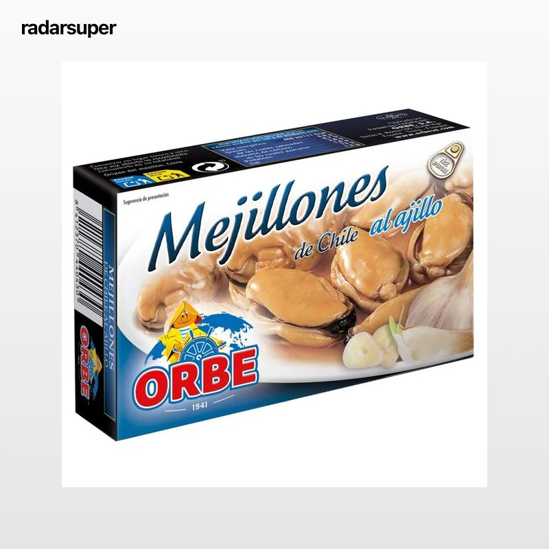 ORBE Mejillones al ajillo 20/25 69g