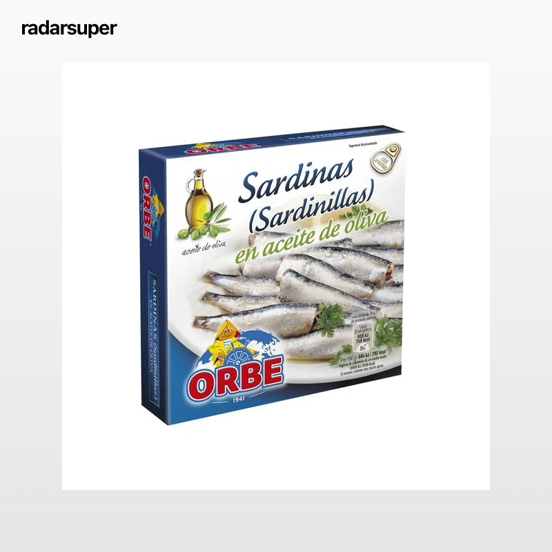 ORBE Sardinillas en aceite de oliva lata de 78 g.