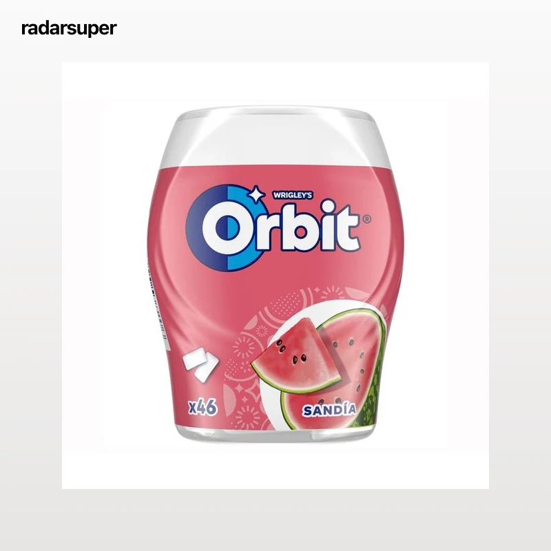 ORBIT Chicle gragea sabor a sandía 64 g.
