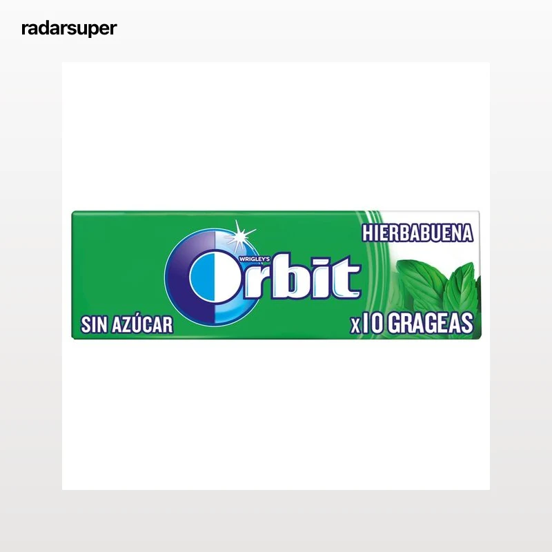 ORBIT Chicles de hierbabuena 14 gr.