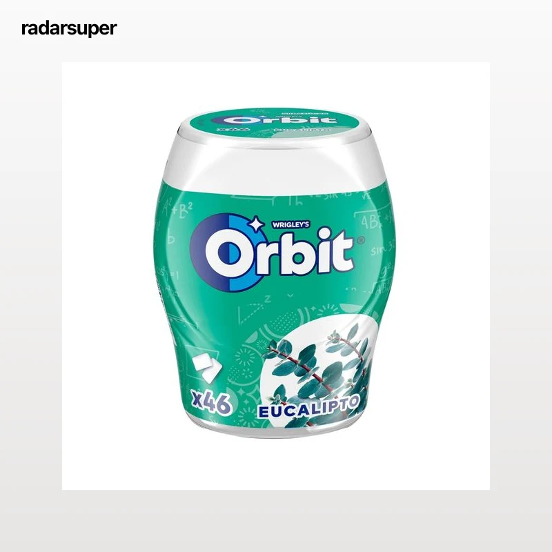 ORBIT Chicles sabor a eucalipto, 46 uds, 64 g.