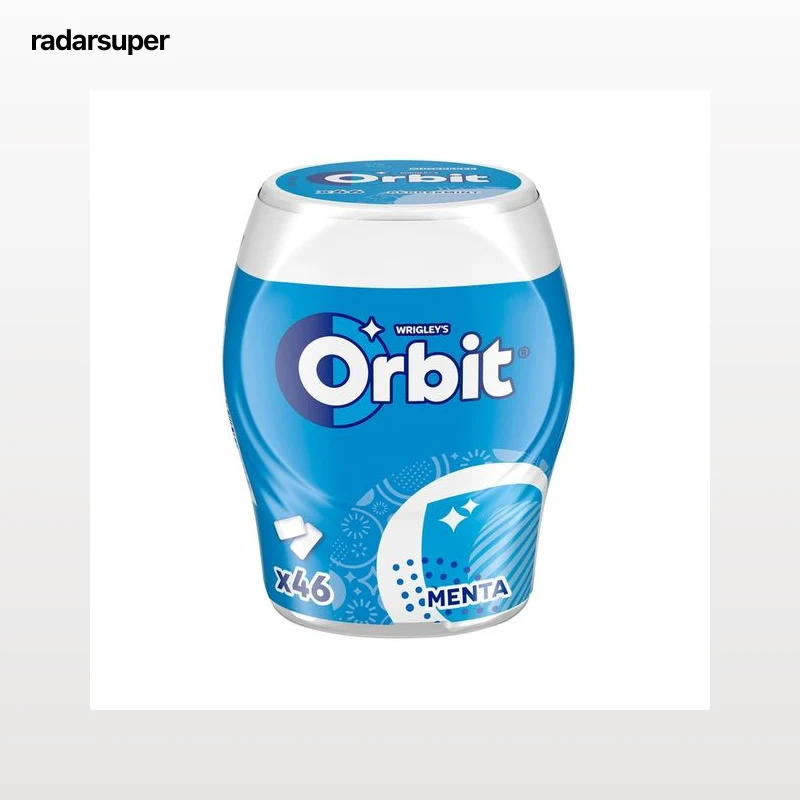 ORBIT Chicles de sabor a menta, 46 uds, 64 g.