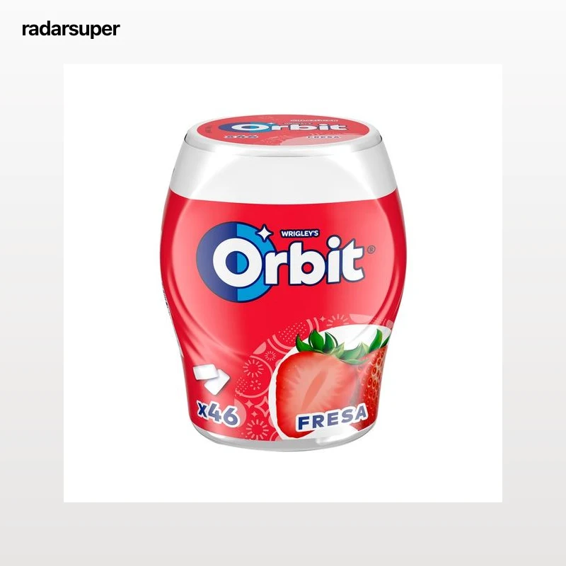 ORBIT Chicles sabor fresa, 46 uds, 64 g.