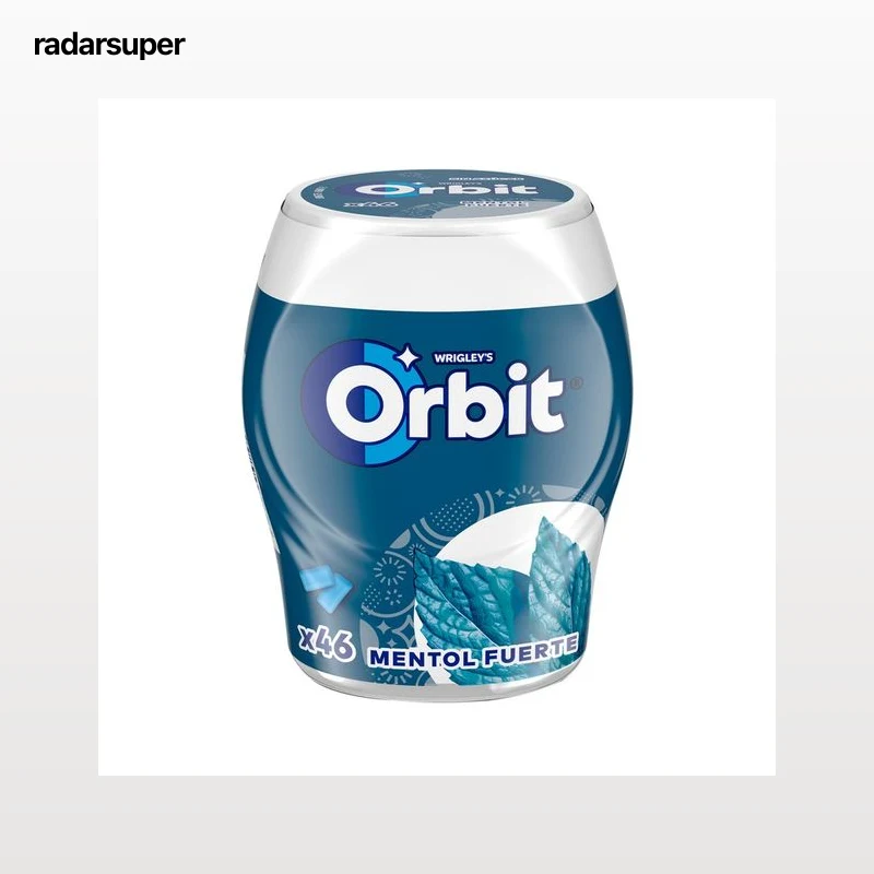 ORBIT Chicles sabor mentol fuerte, 46 uds, 64 g.