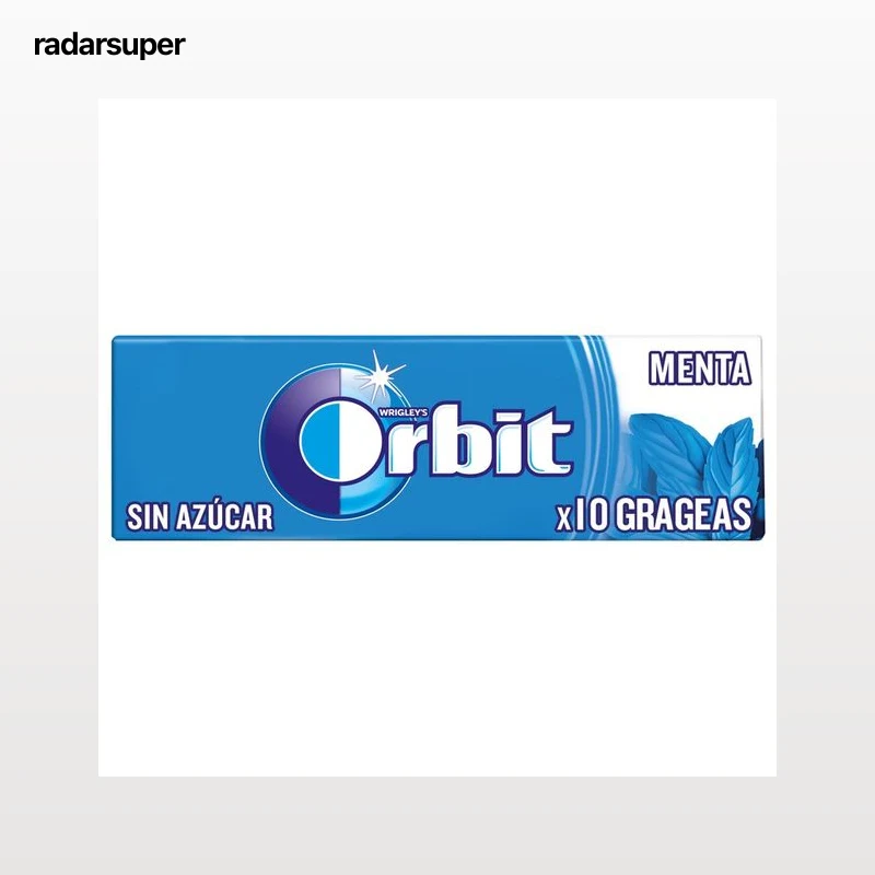 ORBIT Chicles sabor peppermint 14 g.