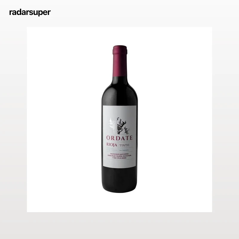 ORDATE  Vino tinto con D.O. Ca. Rioja botella 75 cl.
