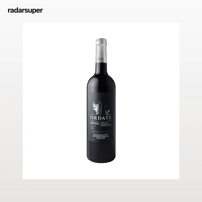 ORDATE  Vino tinto gran reserva con D.O. Ca. Rioja botella de 75 cl.