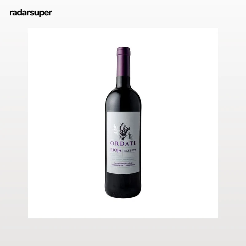 ORDATE  Vino tinto reserva con D.O.Ca. Rioja botella de 75 cl.
