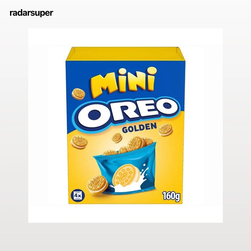 OREO Galletas Golden Mini rellenas de crema de vainilla 160 g.