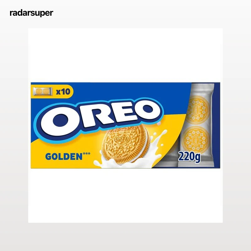 OREO Galletas Golden rellenas de crema de vainilla 220 g.