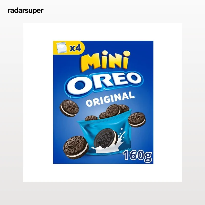 OREO Galletas Mini de cacao rellenas de crema de vainilla 160 g.