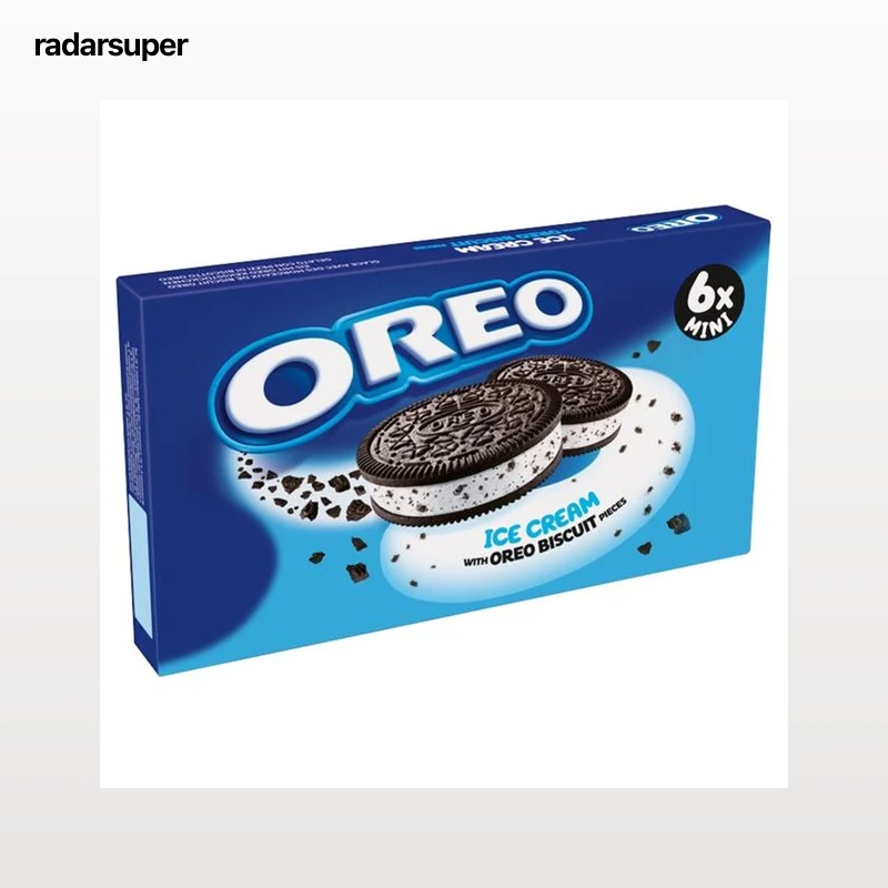 OREO Mini sándwich helado que imita tanto en forma como en sabor a una galleta 6 x 55 ml.