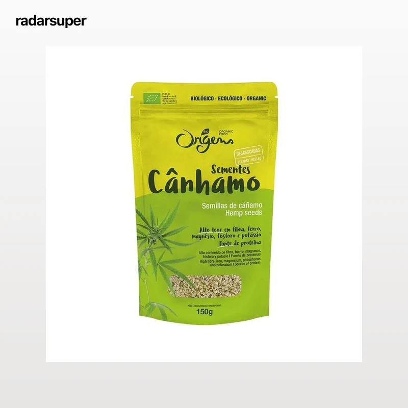 ORIGENS Semillas de cáñamo peladas ecológicas ORIGENS 150 g.
