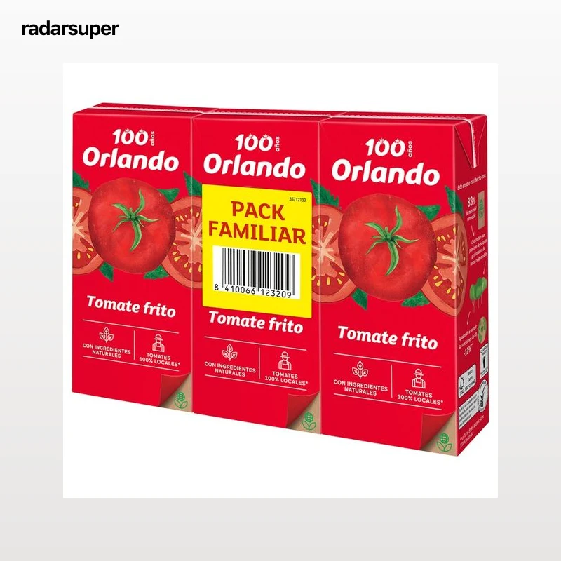 ORLANDO Tomate frito 3 uds x 350 g.