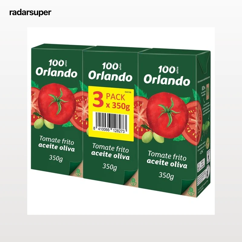 ORLANDO Tomate frito en aceite de oliva 3 uds.x 350 g.