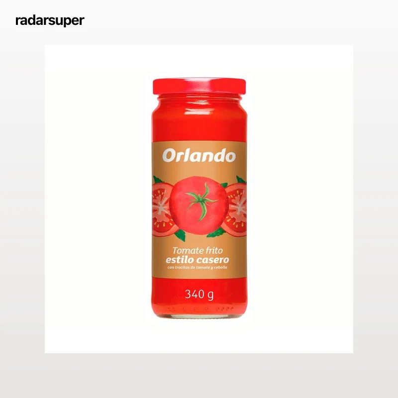 ORLANDO Tomate frito casero en frasco de cristal 340 g.