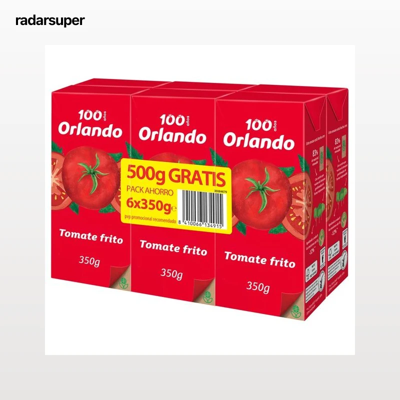 ORLANDO Tomate frito pack 6 x 350 g.