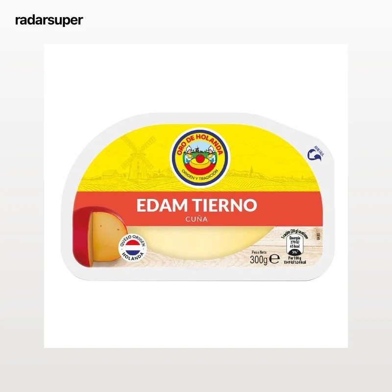 ORO DE HOLANDA Queso Edam tierno cuña 300 gr.