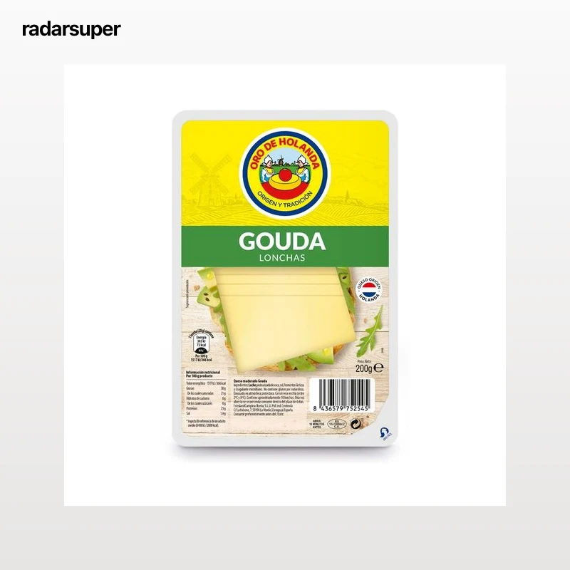 ORO DE HOLANDA Queso gouda lonchas 200 gr.