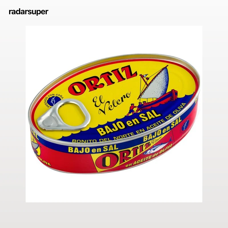ORTIZ Bonito del norte en aceite de oliva con contenido reducido en sal 82 g.