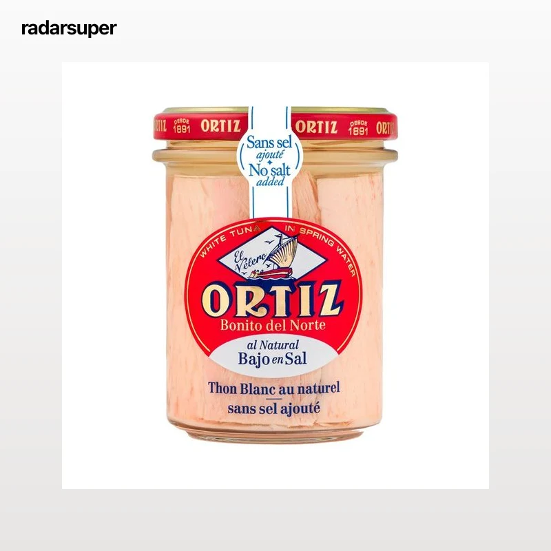 ORTIZ Bonito del norte al natural con contenido reducido en sal 150 g.
