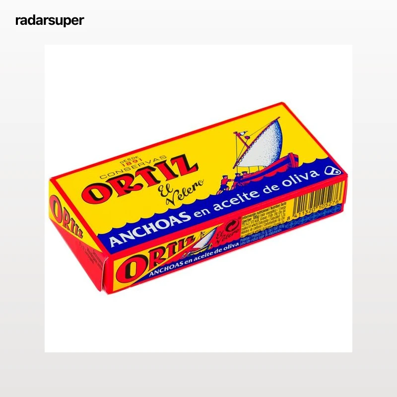 ORTIZ Filetes de anchoa en aceite de oliva ORTIZ 29 g.