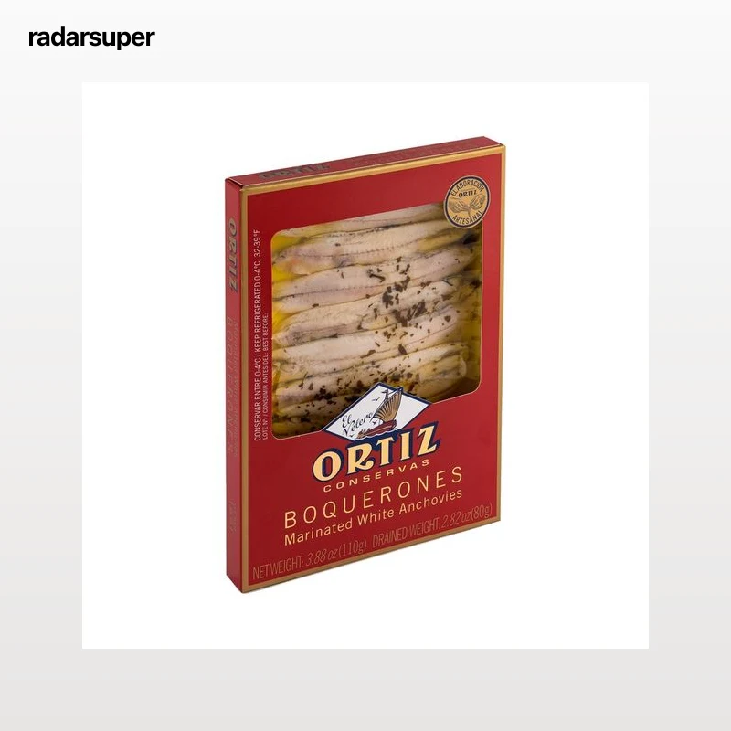 ORTIZ Filetes de boquerón en vinagre de vino blanco ORTIZ 80 g.