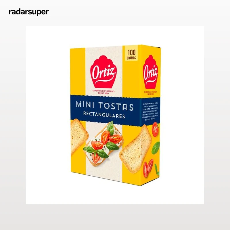 ORTIZ Mini tostas rectangulares 100 g.