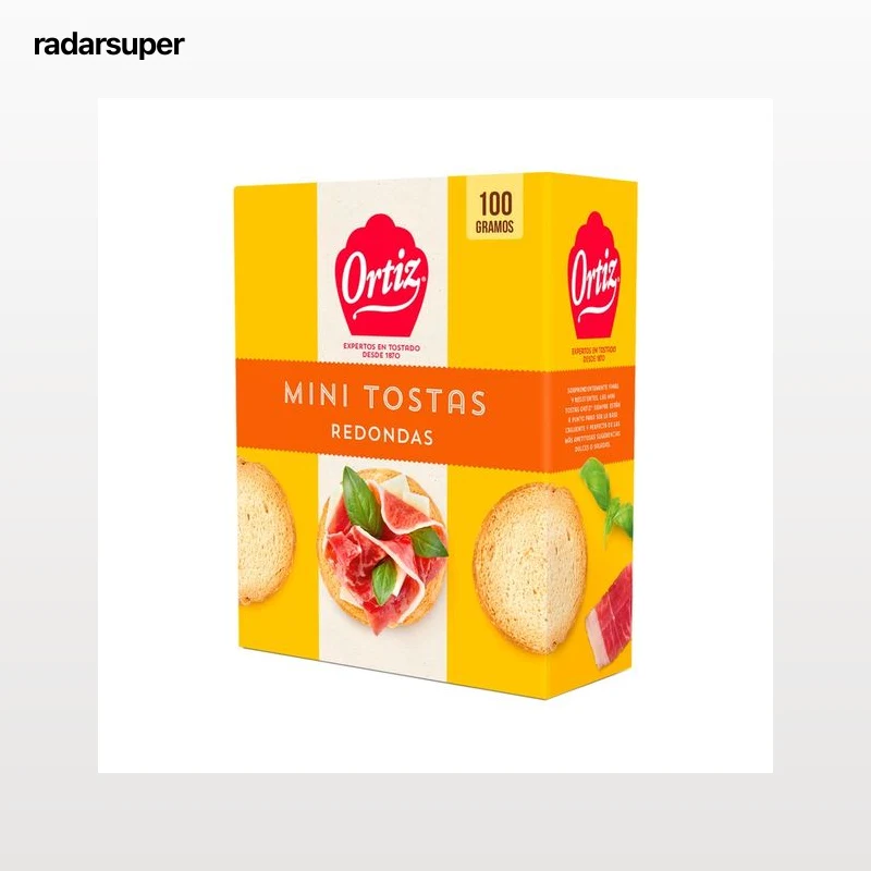 ORTIZ Mini tostas redondas 100 g.