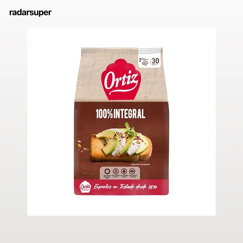 ORTIZ Pan tostado multicereal extera crujiente 30 uds. 324 g.