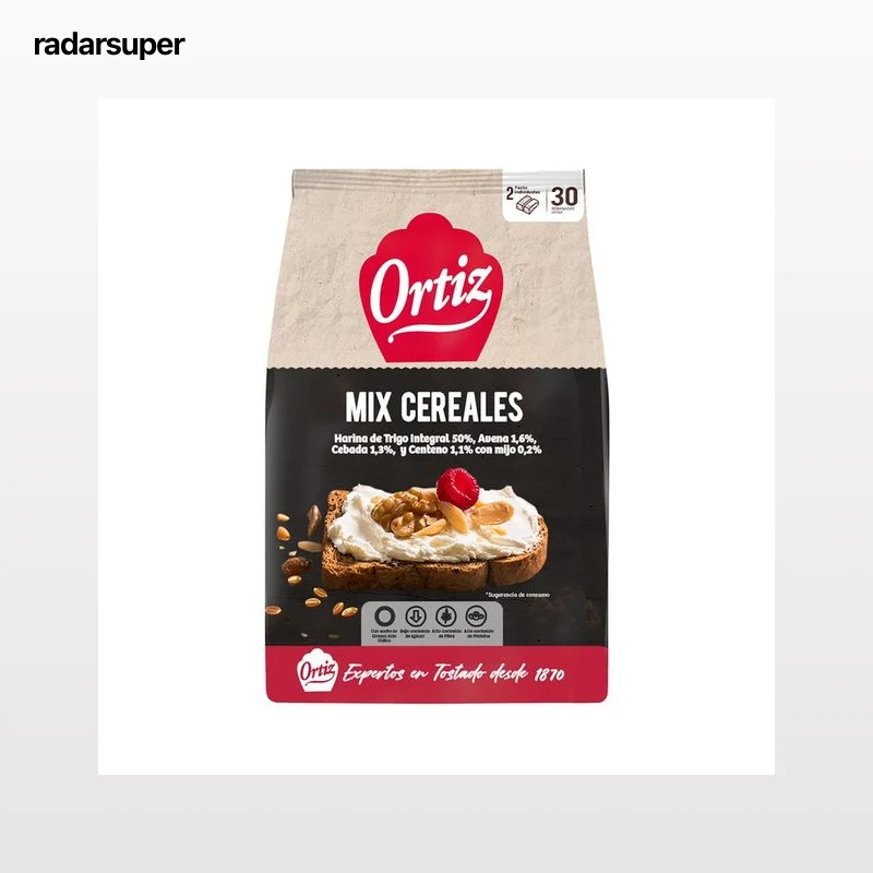 ORTIZ Pan tostado multicerel extra crujiente 36 uds.288 g.